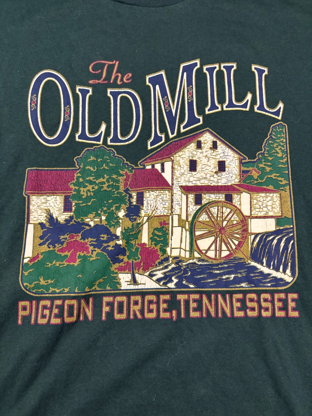 Green vintage 1990 Pigeon Forge, Tennessee graphic tee #Tennessee - Picture 2 of 6